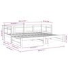 vidaXL Pull-out Day Bed without Mattress White 2x(80x200) cm