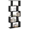 vidaXL Book Cabinet Black Oak 70 x 24 x 161 cm Engineered Wood