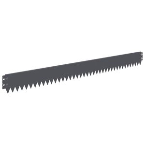 vidaXL Lawn Edging 20 pcs 103 x 10 cm Steel Anthracite