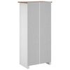 vidaXL Wardrobe White 80x50x171.5 cm Solid Pine Panama Range
