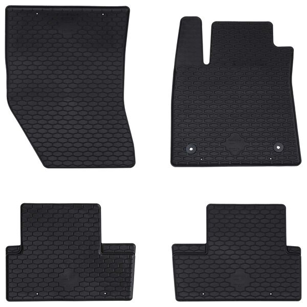 vidaXL Car Mat 4 pcs Black suitable for Renault MEGANE 2016- Rubber