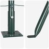 vidaXL Fence Post 7 pcs Green Steel