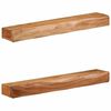 vidaXL Wall Shelves 2 pcs 80x17x8 cm Solid Wood Acacia