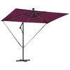 vidaXL Cantilever Banana Parasol Bordeaux red 294 x 200 x 254 cm