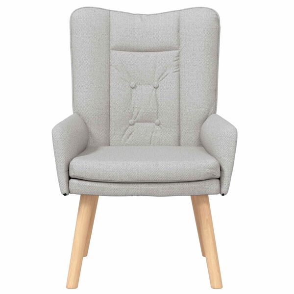 vidaXL Armchair Cloud Grey 63 x 67 x 94 cm Sherpa Fabric