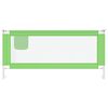 vidaXL Toddler Safety Bed Rail Green 200x25 cm Fabric