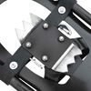 vidaXL 3 in 1 Snowshoes Black 25 inches Aluminum and HDPE