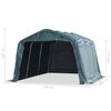 vidaXL Removable Livestock Tent PVC 550 g/m² 3.3x4.8 m Dark Green