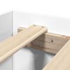 vidaXL Bed Frame without Mattress White 180x200 cm Super King Engineered Wood