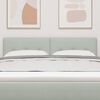 vidaXL Headboard with Headboard Light Grey 160 cm Faux Leather
