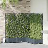 vidaXL Garden Planter 5 pcs LiGht Grey 120 x 120 x 125.5 cm Steel