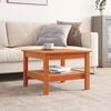 vidaXL Coffee Table Wax Brown 55x55x40 cm Solid Wood Pine