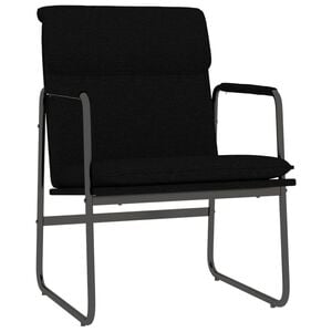 vidaXL Lounge Chair Black 55x64x80 cm Fabric