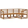 vidaXL Outdoor Sofa Set Natural Solid Acacia Wood