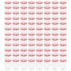 vidaXL Glass Jam Jars with White and Red Lid 96 pcs 230 ml