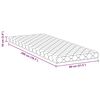 vidaXL Mattress with Coconut Layer White 200 x 80 cm PU Foam