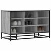 vidaXL Shoe Bench Grey Sonoma 84x40x53.5 cm Engineered Wood and Metal