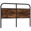 vidaXL Replace Headboard Smoked Oak 140 cm Steel and Engineered Wood
