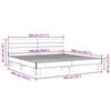 vidaXL Bed Frame without Mattress Grey Sonoma 180x200 cm Super King