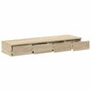 vidaXL Bed Drawers Sonoma Oak 120 x 36.5 x 16.5 cm Engineered Wood