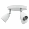 vidaXL Ceiling Spotlight with Spotlights White 19 x 19 x 14.5 cm Metal