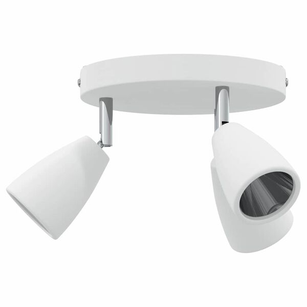 vidaXL Ceiling Spotlight with Spotlights White 19 x 19 x 14.5 cm Metal