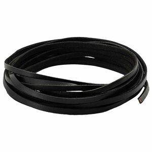 vidaXL Leather Strap Black 1000 x 0.4 cm Leather