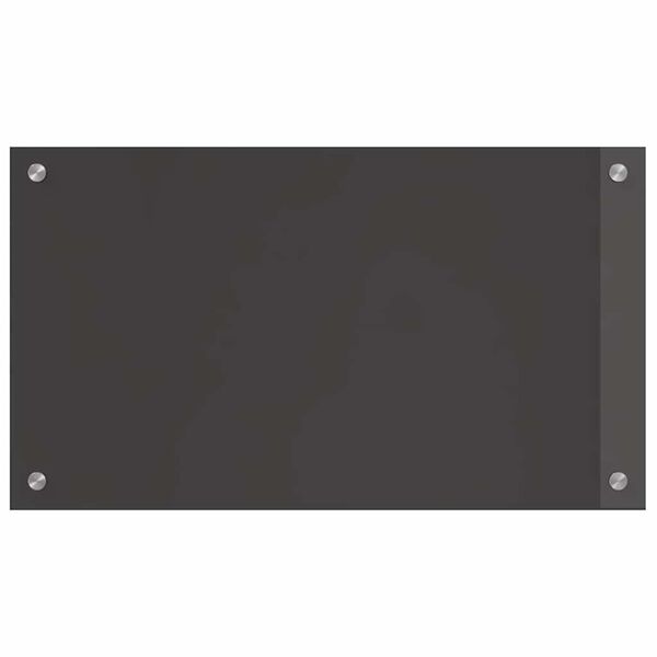 vidaXL Kitchen Backsplash Dark grey 70 x 40 x 0.6 cm Tempered Glass