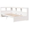 vidaXL Bookcase Bed without Mattress White 90x200 cm Solid Wood Pine