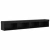 vidaXL TV Wall Cabinets Panama 2 pcs Black Oak 100 x 30 x 30 cm
