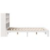 vidaXL Bookcase Bed without Mattress White 140x190cm Solid Wood Pine