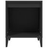 vidaXL Bedside Cabinets 2 pcs Black 40x35x50 cm