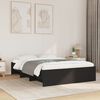 vidaXL Bed Frame without Mattress Black 140x200 cm Engineered Wood