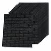 vidaXL 3D Wallpaper Bricks Self-adhesive 20 pcs Black