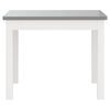 vidaXL 3 Piece Children Table and Chair Set White and Grey MDF