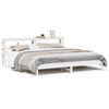 vidaXL Bed Frame without Mattress White 180x200 cm Super King Solid Wood Pine