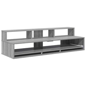 vidaXL Studio Desk Grey Sonoma 110 x 42.5 x 36 cm Engineered Wood