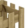 vidaXL Garden Planter with Fence Design 30x30x30 cm Impregnated Wood Pine