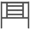 vidaXL Bed Headboard Grey 106x4x100 cm Solid Wood Pine