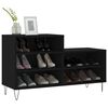 vidaXL Shoe Cabinet Black 102x36x60 cm Engineered Wood