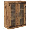 vidaXL Highboard 2 pcs Old Wood Engineered Wood