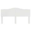 vidaXL Headboard Gloss White 200 cm Engineered wood