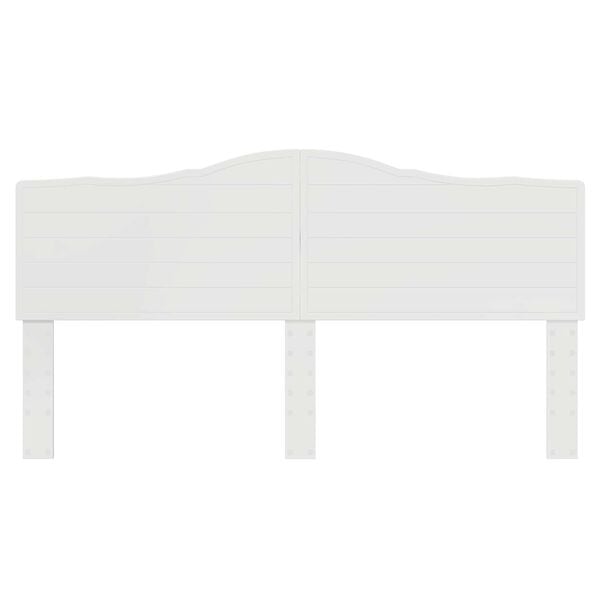vidaXL Headboard Gloss White 200 cm Engineered wood