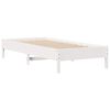 vidaXL Bed Frame without Mattress White 100x200 cm Solid Wood Pine