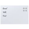 vidaXL Wall-mounted Magnetic Board White 60x40 cm Tempered Glass