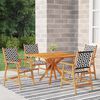 vidaXL 5 Piece Garden Dining Set Solid Wood Acacia