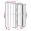 vidaXL Garden Sheds Anthracite 140.5 x 74 x 200 cm Metal