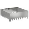 vidaXL Lawn Edging 60 x 60 x 20 cm Steel Silver