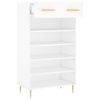 vidaXL Shoe Cabinet White 60x35x105 cm Engineered Wood