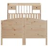 vidaXL Bookcase Bed without Mattress 135x190 cm Double Solid Wood Pine